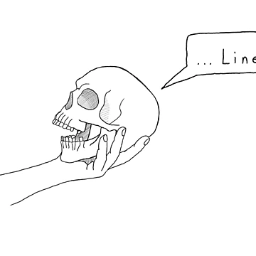Imagen de la obra Poor Yorick - Black Line Version de getrecdstudio