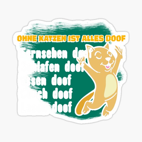 Artikelvorschau, Ohne Katzen ist alles blöde Geschenkidee entworfen und verkauft von Nelt123.