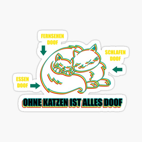 Artikelvorschau, Ohne Katzen ist alles blöde Geschenkidee entworfen und verkauft von Nelt123.