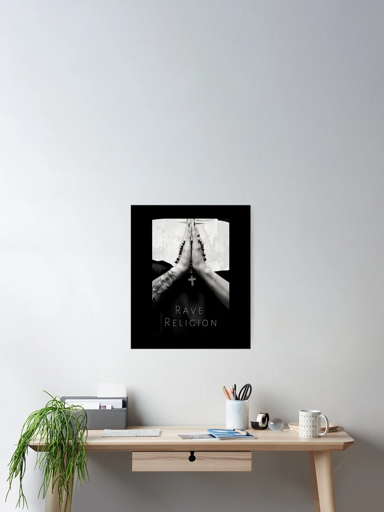 Thumbnail 2 of 3, Poster, Rave religion designed and sold by Aline22.