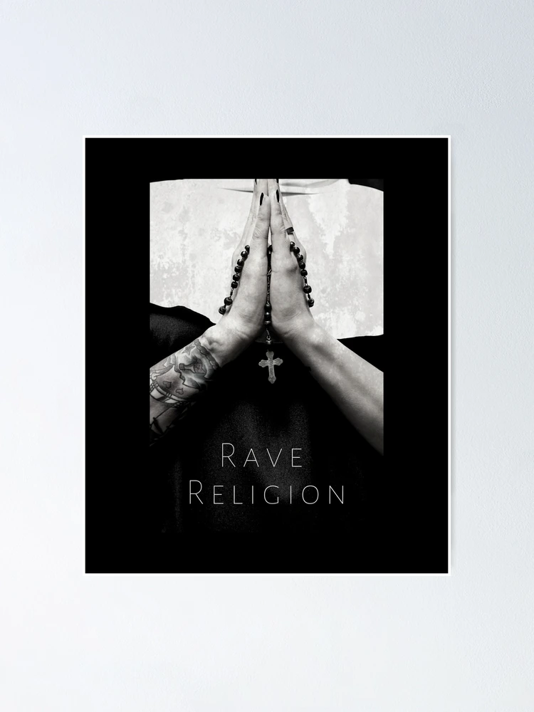 Thumbnail 1 of 3, Poster, Rave religion designed and sold by Aline22.