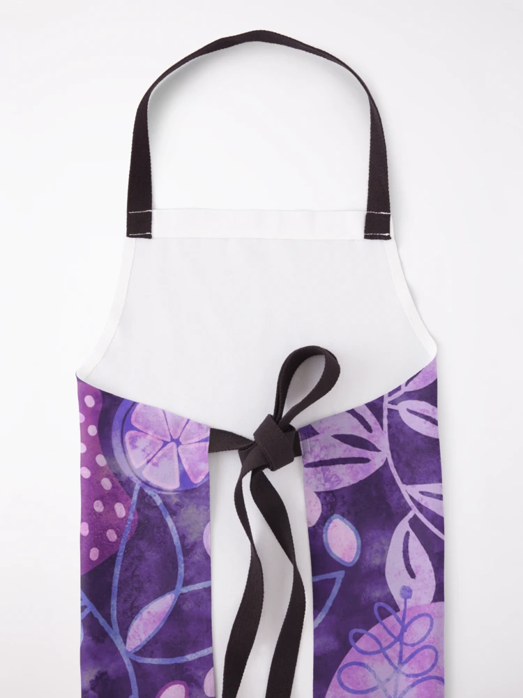 Thumbnail 5 of 6, Apron, Fruit Salad Purple designed and sold by bermudezbahama.