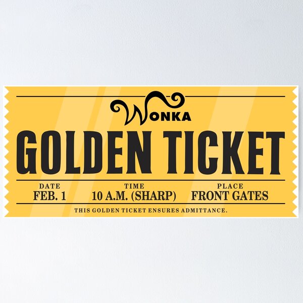 Item preview, Golden Ticket designed and sold by edisr00.