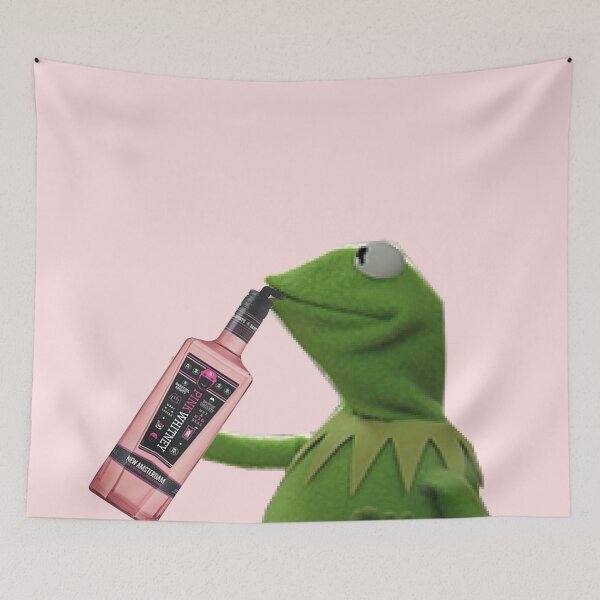 Item preview, Kermit sipping pink whitney designed and sold by emilyadelacruz.