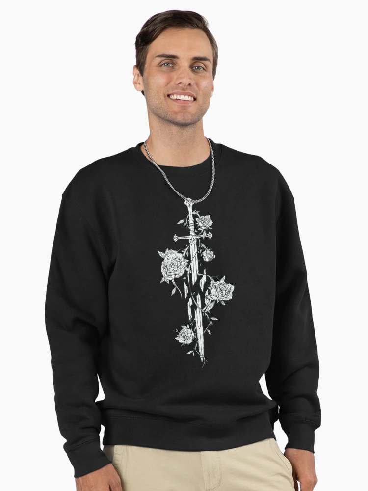 Imagen 2 de 6, Sudadera sin capucha con la obra Rosas de la espada rota, diseñada y vendida por Icewreath.
