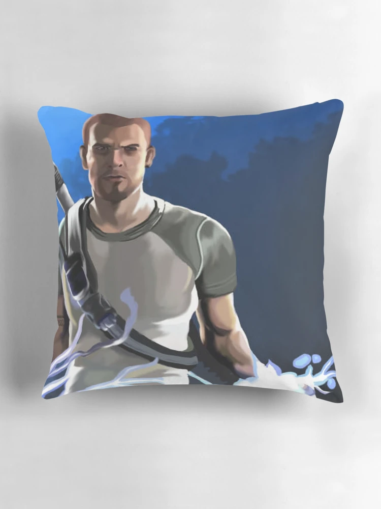 Thumbnail 3 of 4, Pillow, Infamous Good Cole Mcgrath painting. designed and sold by Kimaris _art.