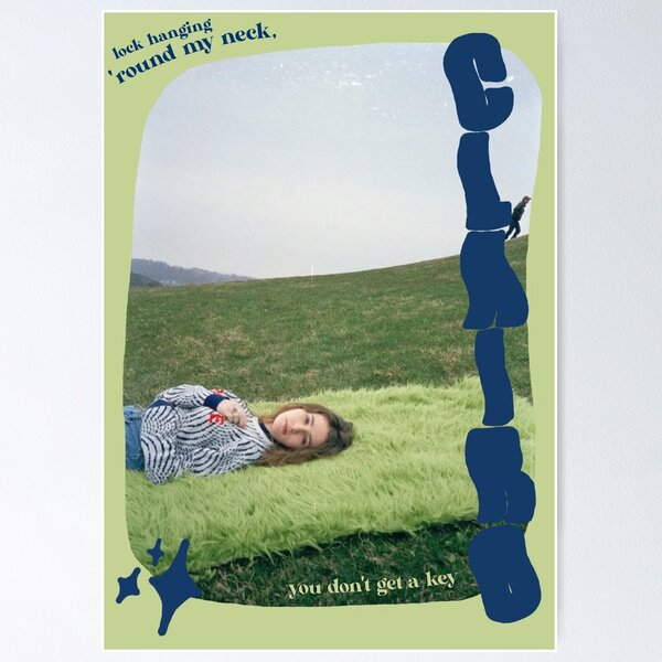 Item preview, Póster Clairo (verde / azul) designed and sold by supastar800.