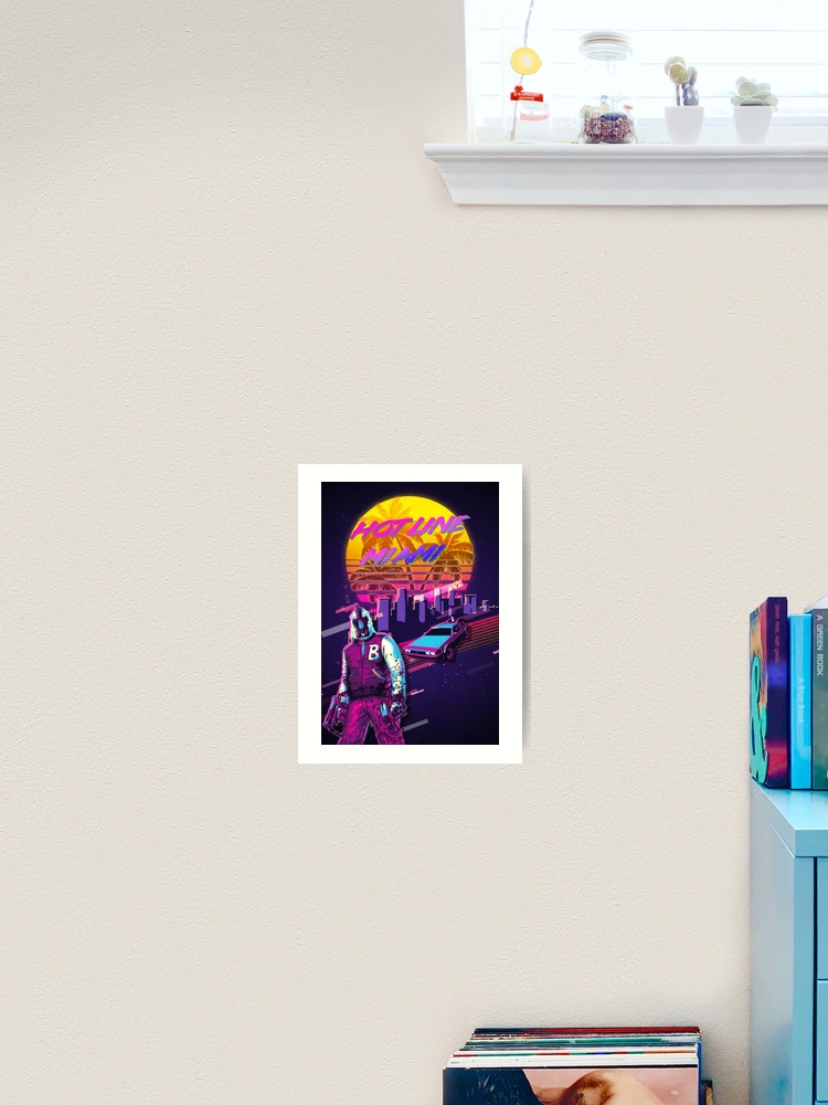 Thumbnail 2 of 3, Art Print, Hotline Miami Outrun designed and sold by Ratch2929.