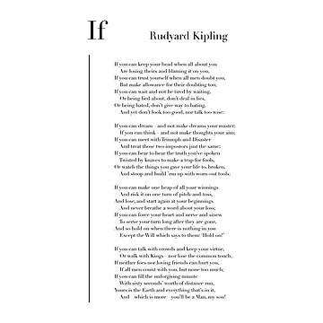 Artwork thumbnail, If by Rudyard Kipling by wisemagpie