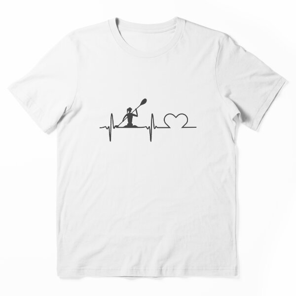 Aperçu de l'œuvre Fille au rythme cardiaque en kayak créée et vendue par ShirtsJH.
