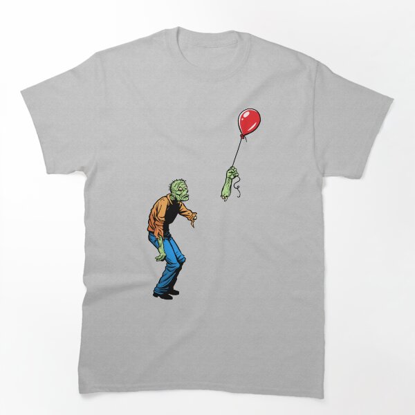 Aperçu de l'œuvre Zombie triste avec ballon créée et vendue par AngelRobot.