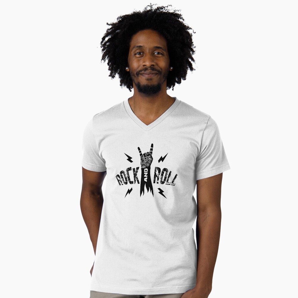 Aperçu de l'œuvre T-shirt col V créée et vendue par The Punk Rock Store.