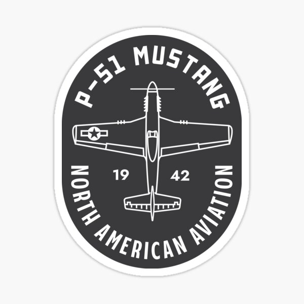 Item preview, Emblema del Mustang P-51 designed and sold by Aeronautdesign.