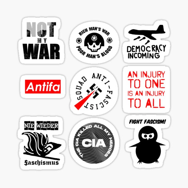 Artikelvorschau, Antifaschistisches Sticker-Pack entworfen und verkauft von Graograman.