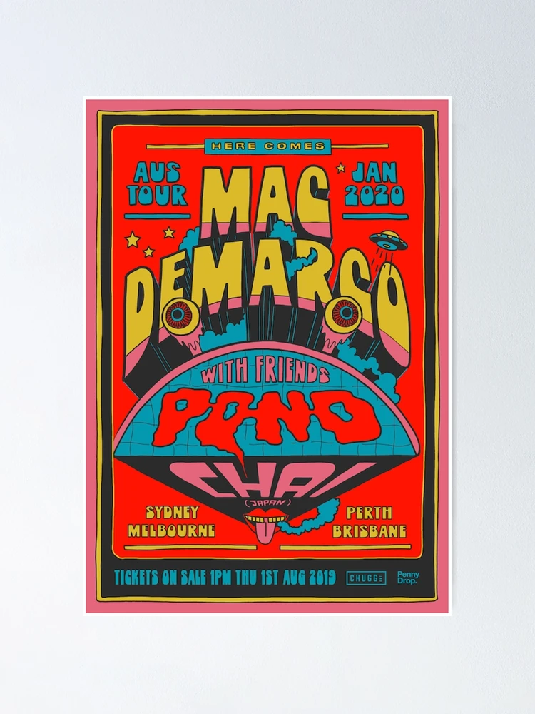 Aperçu 1 sur 3. Poster avec l'œuvre Visite de Mac Demarco créée et vendue par fayelashell.