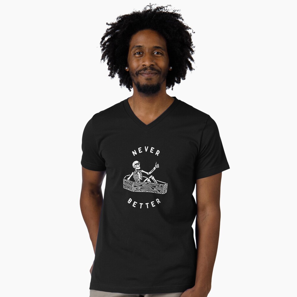 Vista previa del artículo con la obra «Camiseta de cuello en V», diseñado y vendido por deniart.