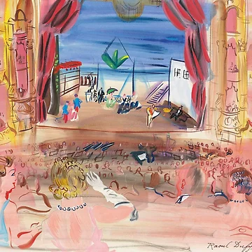 Artwork thumbnail, Raoul Dufy L'Opera au Rideaux Rogues by emidye20