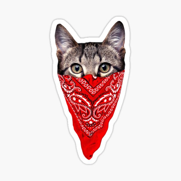Aperçu de l'œuvre chat bandana créée et vendue par ratcity.