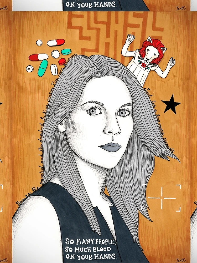Thumbnail 4 of 4, Graphic T-Shirt, Carrie Mathison designed and sold by stardixa.