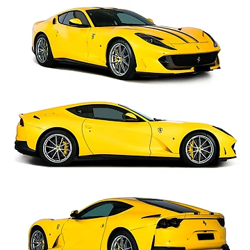 Artwork thumbnail, Yellow 812 Superfast Ferrari by outffocus