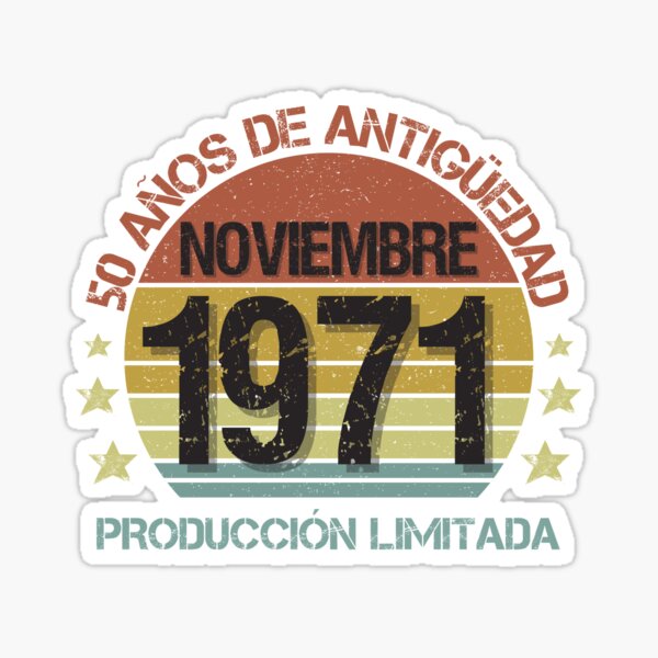 Item preview, Regalo de 50 cumpleaños para él o ella Nacido en noviembre de 1971 en español | Nacidos en noviembre 1971 Cumpleaños 50 Años Regalo de 50 Años designed and sold by InkItStudio.