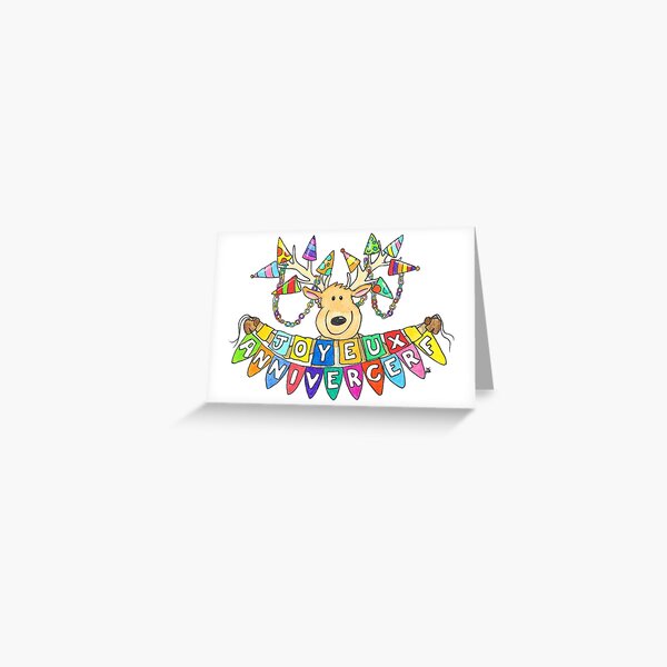 Aperçu de l'œuvre Joyeux Anniversaire - Joyeux Anniversairecerf créée et vendue par nicolejanes.