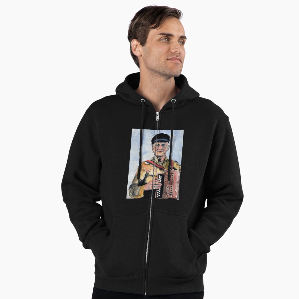 Vista previa del artículo con la obra «Sudadera con capucha y cremallera», diseñado y vendido por BuyIrishArt.