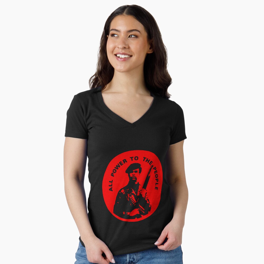 Item preview, Fitted V-Neck T-Shirt designed and sold by truthtopower.