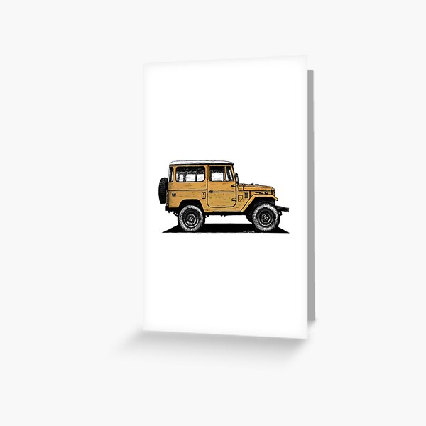 Artikelvorschau, Toyota FJ40 Land Cruiser Senfgelb entworfen und verkauft von Coloredo.