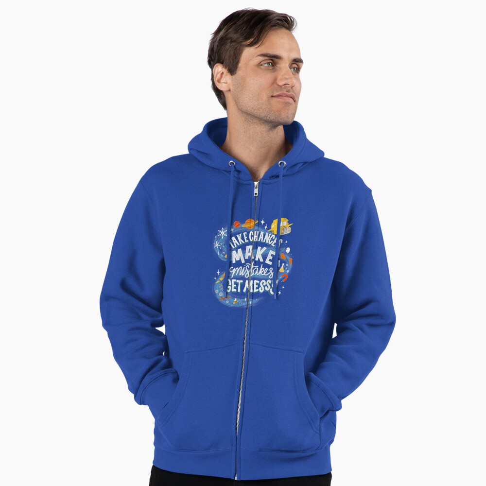 Vista previa del artículo con la obra «Sudadera con capucha y cremallera», diseñado y vendido por Kit Cronk.