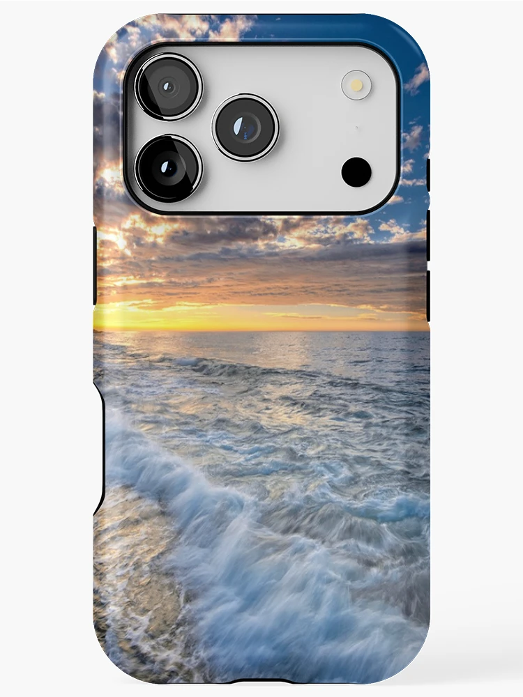 Thumbnail 1 of 4, iPhone Case, Ocean Sea Beach Sunset Waves designed and sold by BlackDiamond96.