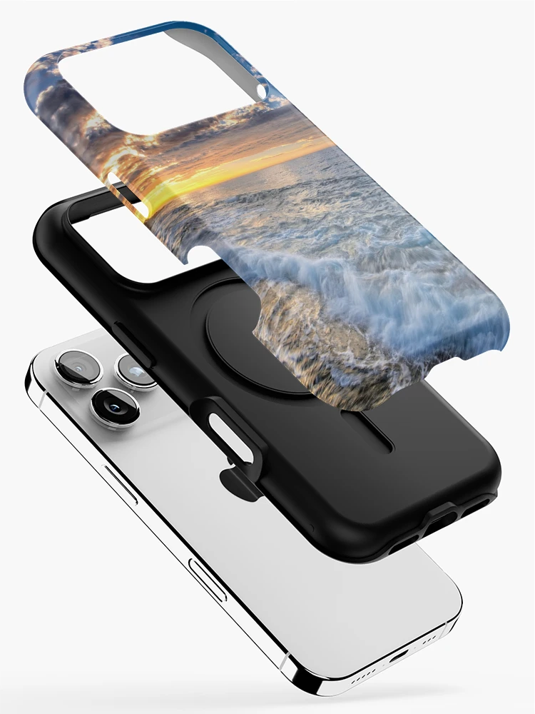 Thumbnail 2 of 4, iPhone Case, Ocean Sea Beach Sunset Waves designed and sold by BlackDiamond96.