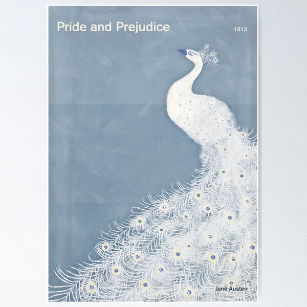 Item preview, Orgullo y prejuicio, Jane Austen Arte literario para amantes de los libros designed and sold by RedHillPrints.