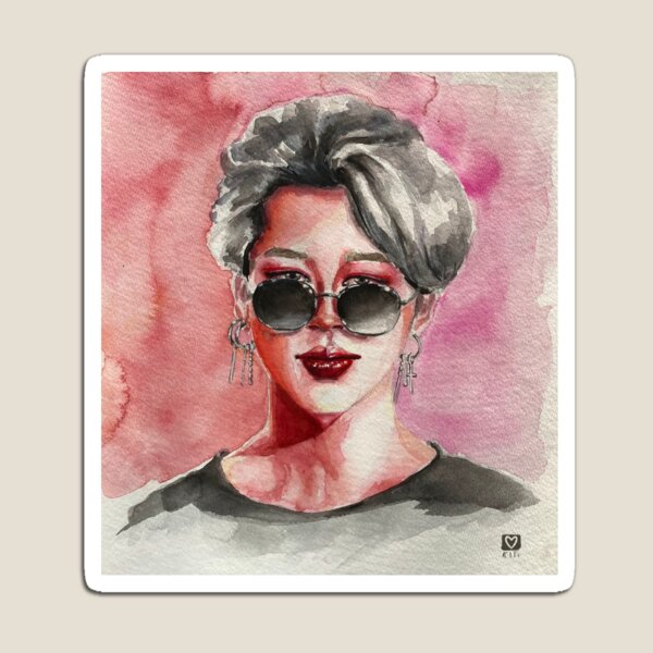 Aperçu de l'œuvre JIMIN ~ Aquarelle créée et vendue par elliwithlove.