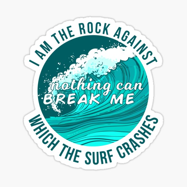 Aperçu de l'œuvre Je suis le rocher contre lequel le surf s'écrase créée et vendue par nestavalkyrie.
