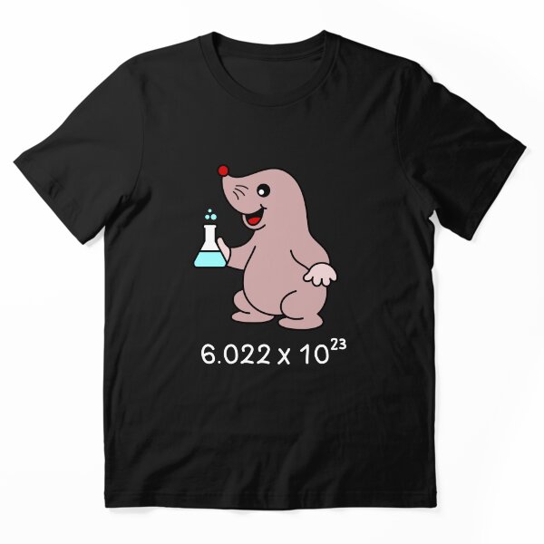 Aperçu de l'œuvre Chimiste mignon de taupe. Numéro Pun d'Avogadro. créée et vendue par TashaVector.
