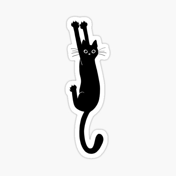 Item preview, Gato negro aguantando designed and sold by Jenn Inashvili.