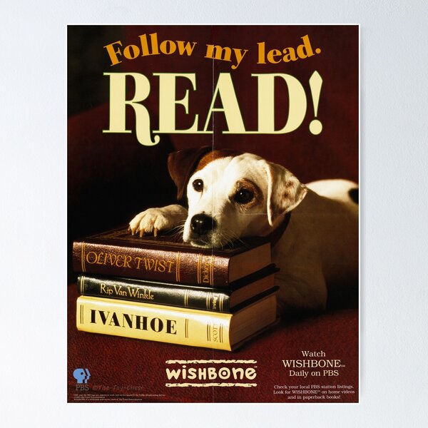 Artikelvorschau, Wishbone Dog – LESEN! entworfen und verkauft von corkerma.