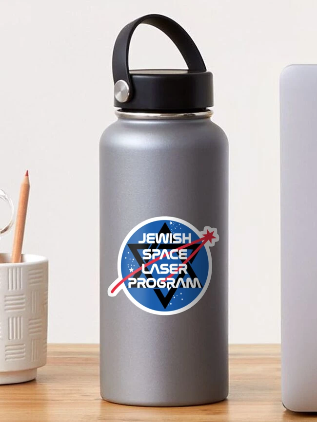 Thumbnail 1 von 3, Sticker, Jüdisches Weltraumlaserprogramm designt und verkauft von Bargainbin.