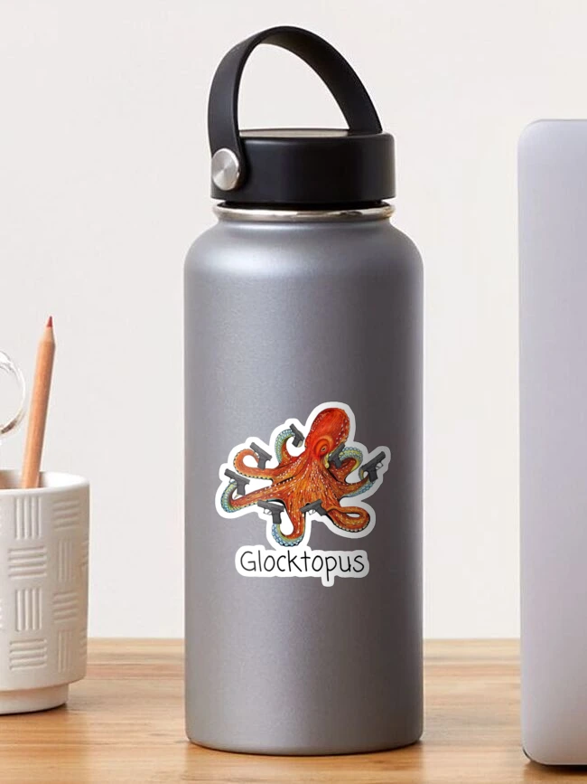 Thumbnail 1 of 3, Sticker, Glocktopus designed and sold by PandaPause.
