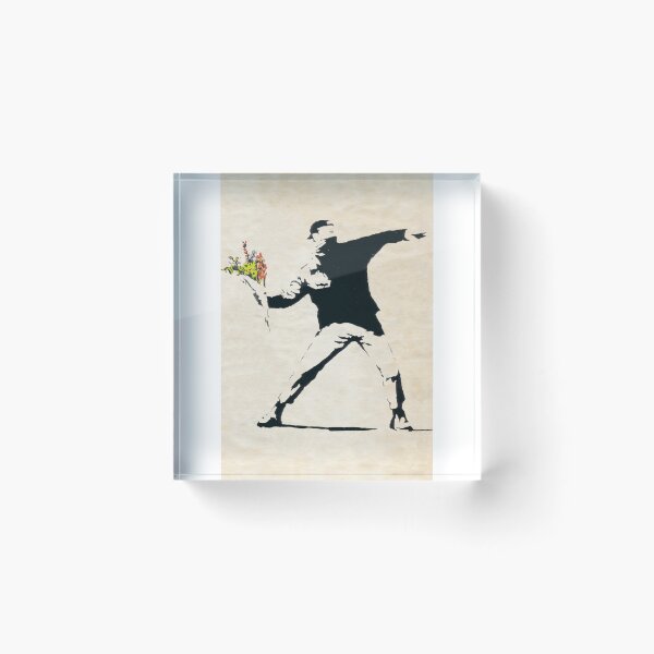 Item preview, PLANTILLA BANKSY ESTILO URBANO GRAFFITI FLORES LANZANDO designed and sold by kwiebe34.