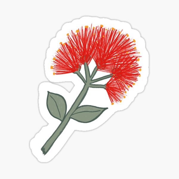 Aperçu de l'œuvre Fleur de Pohutukawa créée et vendue par madebysash.