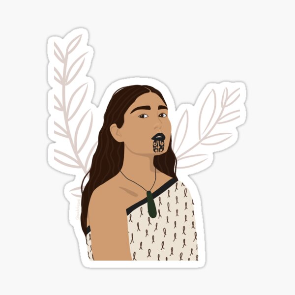 Aperçu de l'œuvre Aotearoa Nouvelle-Zélande Māori Kōtiro Girl créée et vendue par madebysash.