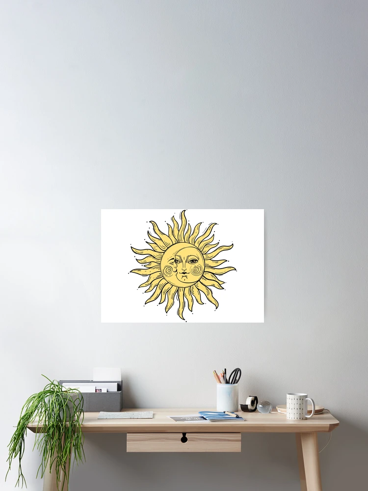 Thumbnail 2 of 3, Poster, Sun and Moon designed and sold by KushKenz-Art.