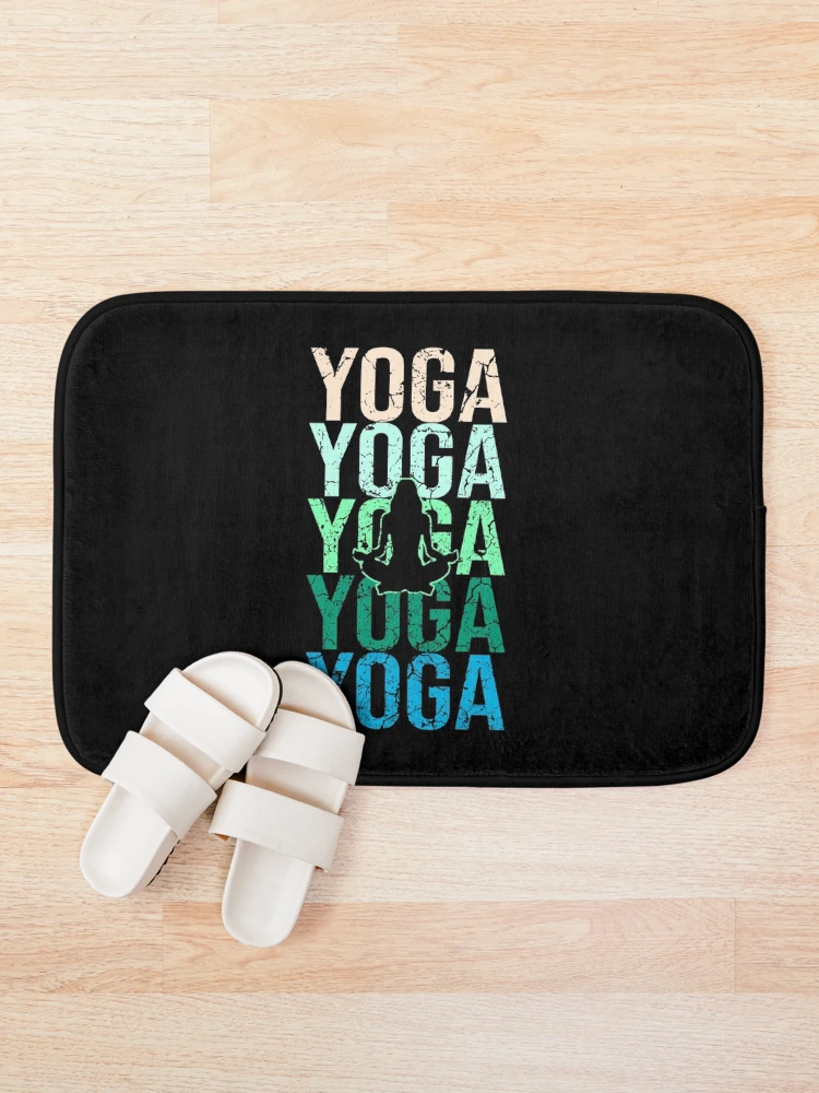 Thumbnail 1 of 6, Bath Mat, yoga designed and sold by Mila1946.