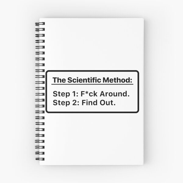 Item preview, The Scientific Method. Mess up. Find out. designed and sold by labstud.