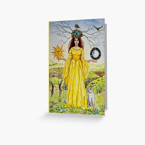 Item preview, Tarjeta Ostara designed and sold by WildWoodGroves.
