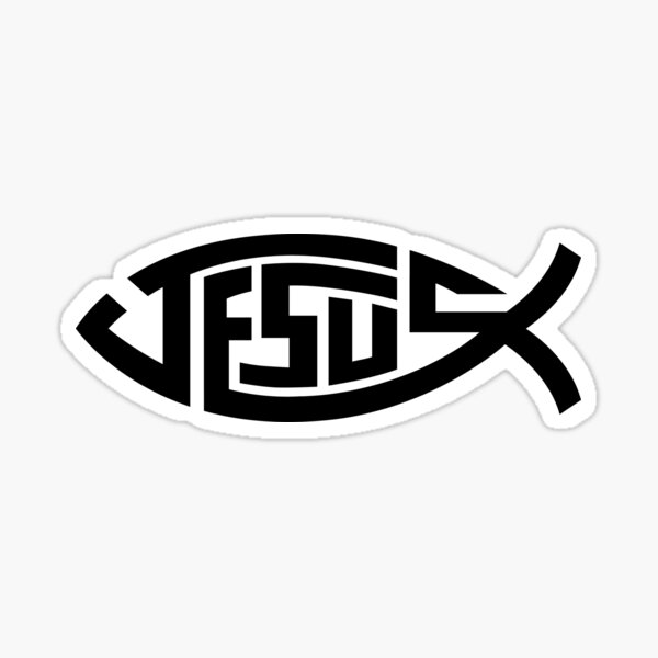 Artikelvorschau, Jesus Fisch Ichthys Symbol entworfen und verkauft von Garaga.