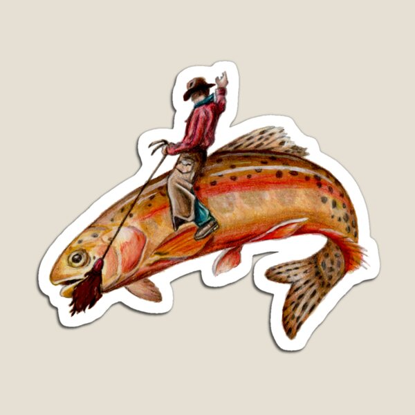 Aperçu de l'œuvre Cowboy à la truite dorée créée et vendue par aliceready8.