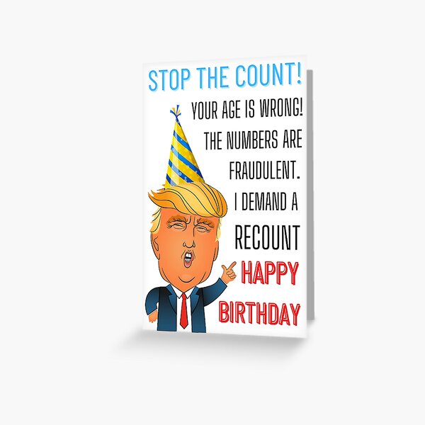 Aperçu de l'œuvre Arrêtez le compte Votre âge est faux Les chiffres sont frauduleux, je demande un recomptage JOYEUX ANNIVERSAIRE créée et vendue par red1one.